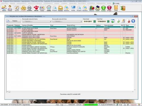 Programa para Clinica Veterinária com Agendamento Vendas e Financeiro v4.0 Plus - Fpqsystem 657600