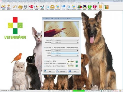 Programa para Clinica Veterinária com Agendamento Vendas e Financeiro v4.0 Plus - Fpqsystem 657604
