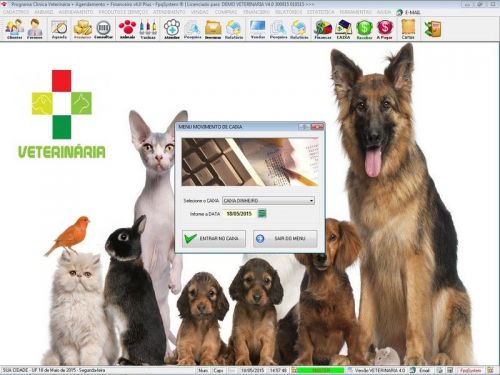 Programa para Clinica Veterinária com Agendamento Vendas e Financeiro v4.0 Plus - Fpqsystem 657608