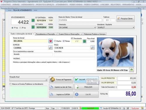 Programa para Clinica Veterinária com e Agendamento e Vendas v2.0 - Fpqsystem 657550