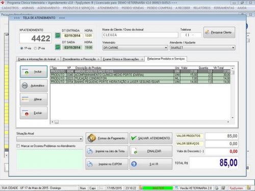 Programa para Clinica Veterinária com e Agendamento e Vendas v2.0 - Fpqsystem 657552