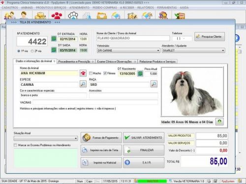 Programa para Clinica Veterinária com e Atendimento v1.0 - Fpqsystem 657523
