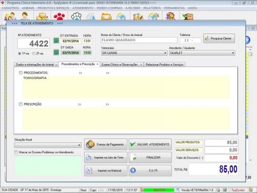 Programa para Clinica Veterinária com e Atendimento v1.0 - Fpqsystem 657524