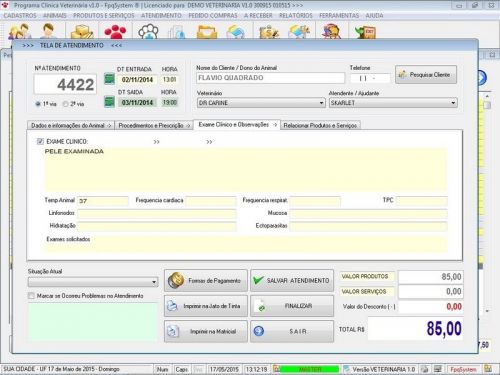 Programa para Clinica Veterinária com e Atendimento v1.0 - Fpqsystem 657525