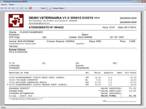 Programa para Clinica Veterinária com e Atendimento v1.0 - Fpqsystem 657527