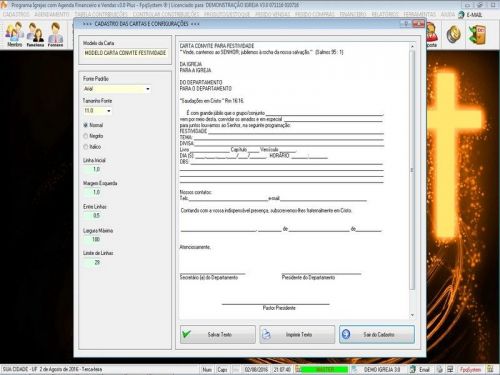 Programa para Controle de Igrejas com Financeiro v3.0 Plus - Fpqsystem 578914