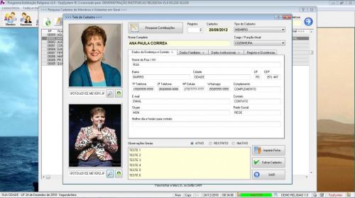 Programa para Controle Religioso e de Membros v1.0 - Fpqsystem  553459