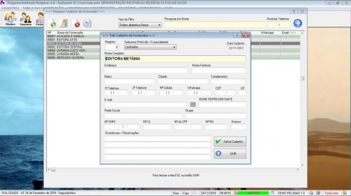 Programa para Controle Religioso e de Membros v1.0 - Fpqsystem  553467