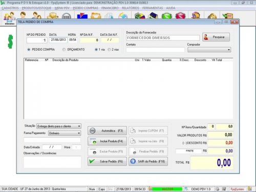 Programa para Conveniência com Pdv Frente de Caixa com Estoque e Financeiro v1.0 - Fpqsystem 656834
