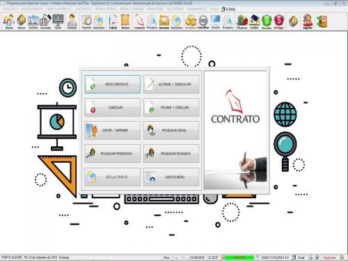 Programa para Cursos com Agendamento Contrato Financeiro e Vendas v4.0 Plus - Fpqsystem 453564