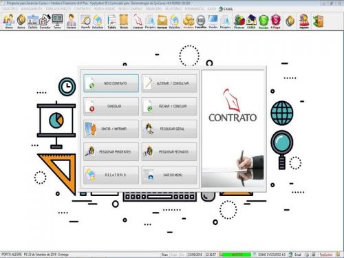 Programa para Cursos com Agendamento Contrato Financeiro e Vendas v4.0 Plus Fpqsystem 453564