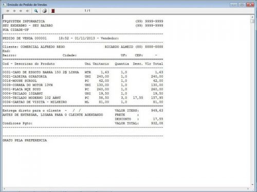 Programa para Floricultura com Controle de Estoque e Pedido de Vendas v1.0 - Fpqsystem 653629