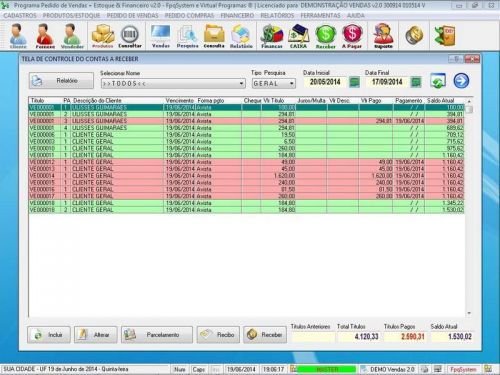 Programa para Floricultura com Controle de Estoque Pedido de Vendas e Financeiro v2.0 - Fpqsystem 655460