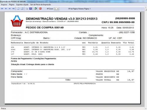 Programa para Floricultura  Controle de Estoque Pedido de Vendas e Financeiro v3.0 Plus - Fpqsystem 655813