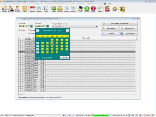 Programa para Gerenciar Associação Agendamento e Financeiro v2.0 Fpqsystem 604102