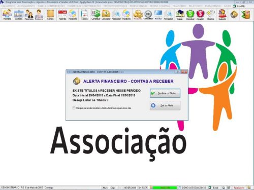 Programa para Gerenciar Associação Agendamento  Vendas e Financeiro v3.0 Plus - Fpqsystem 604108