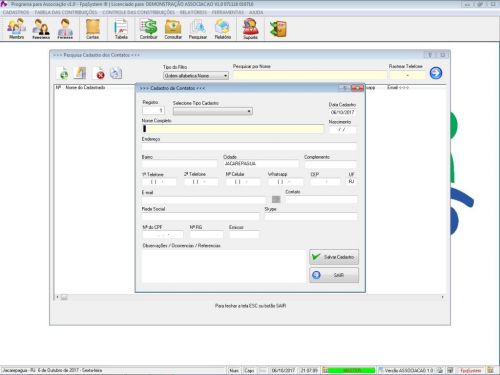 Programa para Gerenciar Associação v1.0 - Fpqsystem 604081