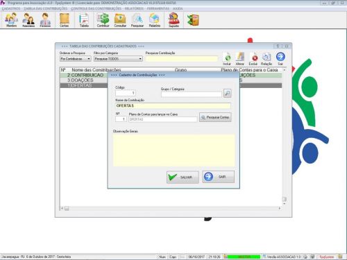 Programa para Gerenciar Associação v1.0 Fpqsystem 604082