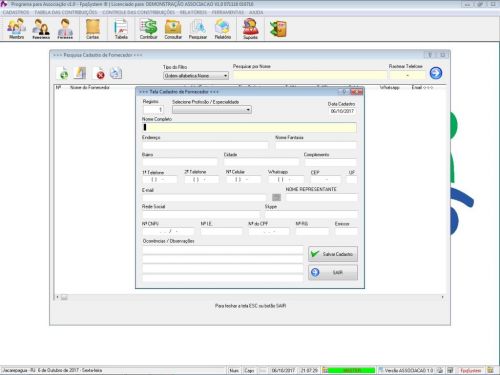 Programa para Gerenciar Associação v1.0 Fpqsystem 604083