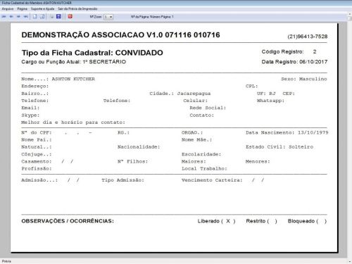 Programa para Gerenciar Associação v1.0 - Fpqsystem 604084