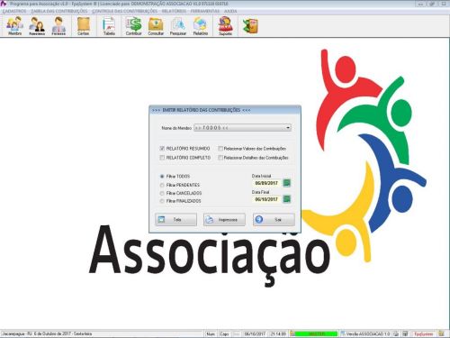 Programa para Gerenciar Associação v1.0 - Fpqsystem 604087