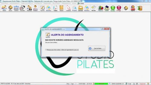 Programa para Gerenciar Studio de Pilates com Agendamento Financeiro v3.0 Plus - Fpqsystem 580006