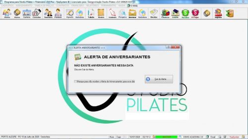 Programa para Gerenciar Studio de Pilates com Agendamento  Financeiro v3.0 Plus - Fpqsystem 580007