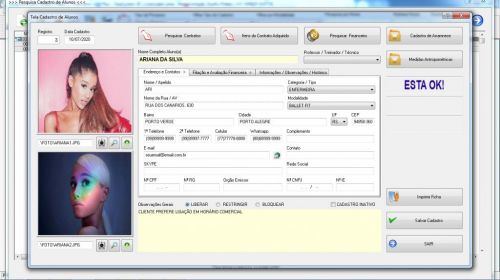 Programa para Gerenciar Studio de Pilates com Agendamento Financeiro v3.0 Plus - Fpqsystem 580011