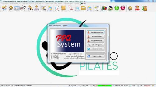 Programa para Gerenciar Studio de Pilates com Agendamento Financeiro v3.0 Plus - Fpqsystem 580023