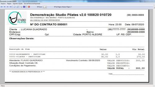 Programa para Gerenciar Studio de Pilates com Agendamento v2.0 - Fpqsystem 579999