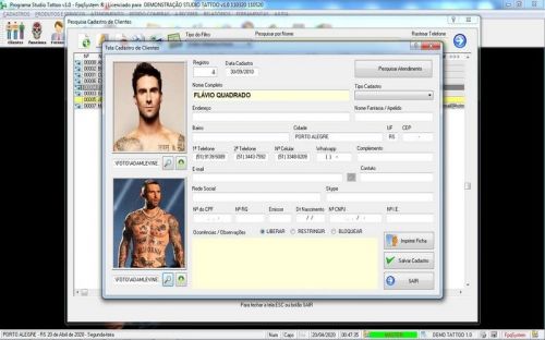 Programa para Gerenciar Studio Tatoo Atendimento v1.0 - Fpqsystem 598169