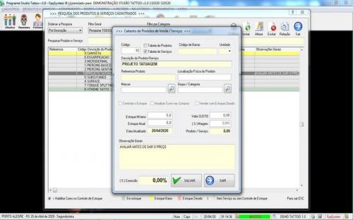 Programa para Gerenciar Studio Tatoo Atendimento v1.0 - Fpqsystem 598170