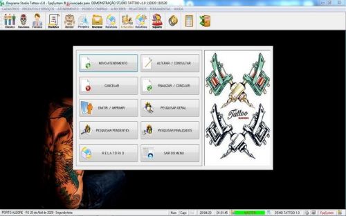 Programa para Gerenciar Studio Tatoo Atendimento v1.0 - Fpqsystem 598173