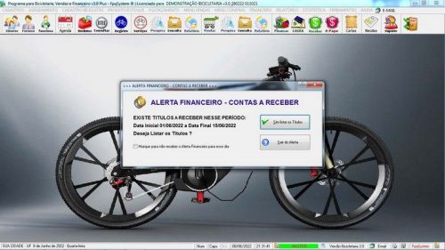 Programa para Loja de Bicicletaria com Serviços Vendas Estoque e Financeiro v3.0 Plus 682258