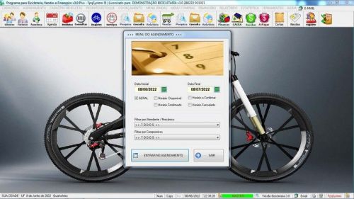 Programa para Loja de Bicicletaria com Serviços Vendas Estoque e Financeiro v3.0 Plus 682261