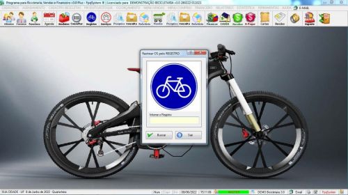 Programa para Loja de Bicicletaria com Serviços Vendas Estoque e Financeiro v3.0 Plus - Fpqsystem 615263