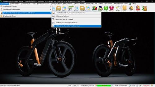 Programa para Loja de Bicicletaria com Serviços Vendas Estoque e Financeiro v4.0 Plus 681984