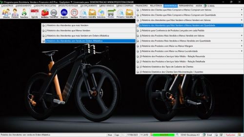 Programa para Loja de Bicicletaria com Serviços Vendas Estoque e Financeiro v4.0 Plus - Fpqsystem 681986