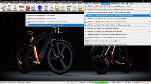 Programa para Loja de Bicicletaria com Serviços Vendas Estoque e Financeiro v4.0 Plus 681986