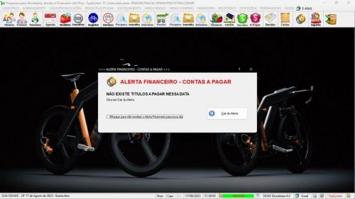 Programa para Loja de Bicicletaria com Serviços Vendas Estoque e Financeiro v4.0 Plus - Fpqsystem 681988