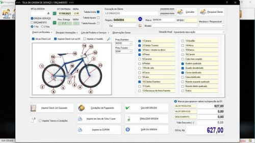 Programa para Loja de Bicicletaria com Serviços Vendas Estoque e Financeiro v4.0 Plus 681995