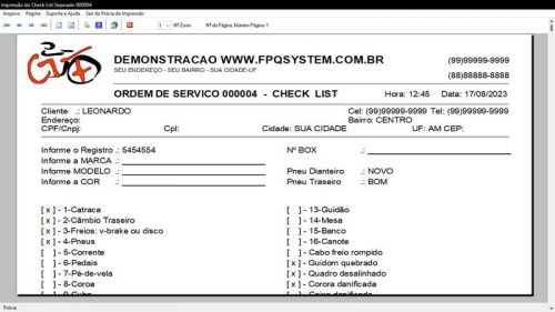 Programa para Loja de Bicicletaria com Serviços Vendas Estoque e Financeiro v4.0 Plus - Fpqsystem 681998