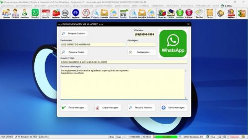 Programa para Loja de Bicicletaria com Serviços Vendas Estoque e Financeiro v5.0 Plus Whatsapp 682044