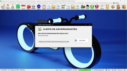 Programa para Loja de Bicicletaria com Serviços Vendas Estoque e Financeiro v5.0 Plus Whatsapp - Fpqsystem 682047