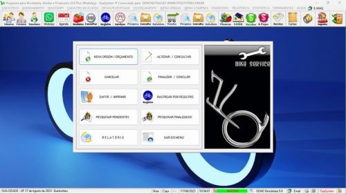 Programa para Loja de Bicicletaria com Serviços Vendas Estoque e Financeiro v5.0 Plus Whatsapp - Fpqsystem 682055