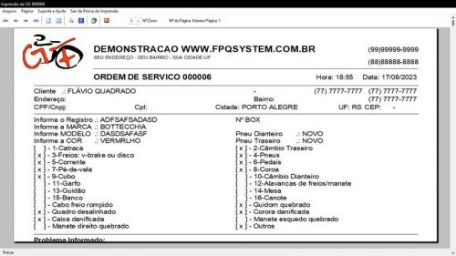 Programa para Loja de Bicicletaria com Serviços Vendas Estoque e Financeiro v5.0 Plus Whatsapp - Fpqsystem 682059