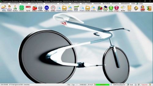 Programa para Loja de Bicicletaria com Serviços Vendas Estoque e Financeiro v6.0 Plus Whatsapp 682103