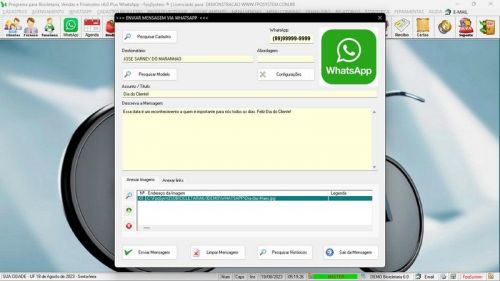 Programa para Loja de Bicicletaria com Serviços Vendas Estoque e Financeiro v6.0 Plus Whatsapp 682104