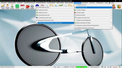Programa para Loja de Bicicletaria com Serviços Vendas Estoque e Financeiro v6.0 Plus Whatsapp 682106
