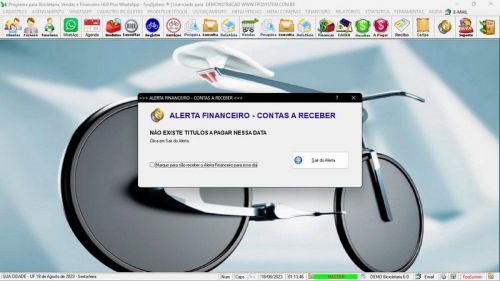 Programa para Loja de Bicicletaria com Serviços Vendas Estoque e Financeiro v6.0 Plus Whatsapp 682109